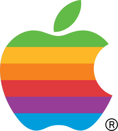 logo apple arc-en-ciel