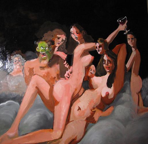 George Condo Nocturnal Figure Composition, 2004 