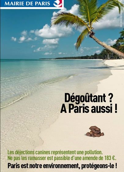 Une campagne d&#039;affichage pour la propreté à Paris