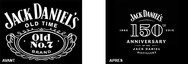 nouveau logo jack daniel's 150 ans