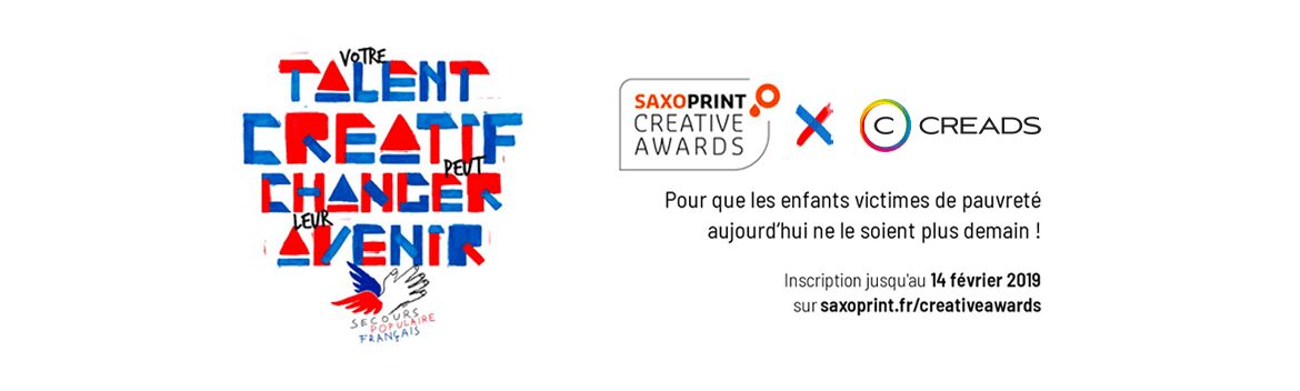 Creads, partenaire des Saxoprint Creative Awards 2019 !