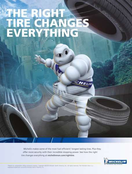 Nouvelle publicité Michelin