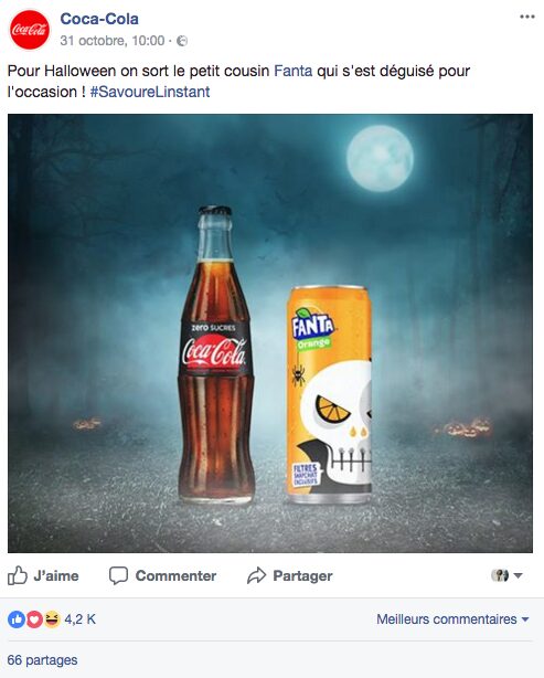 marques créatives sur Facebook