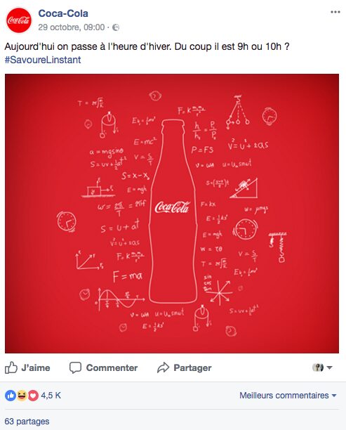 marques créatives sur Facebook