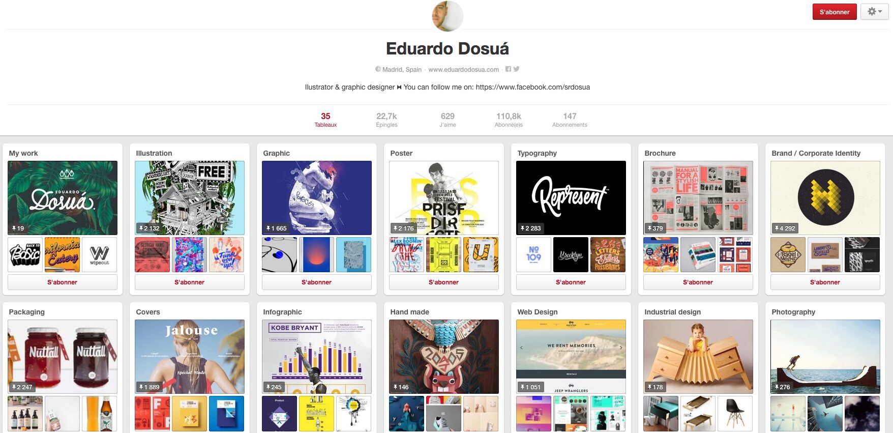 Dosua- Un des Comptes Pinterest sélectionné par Creads