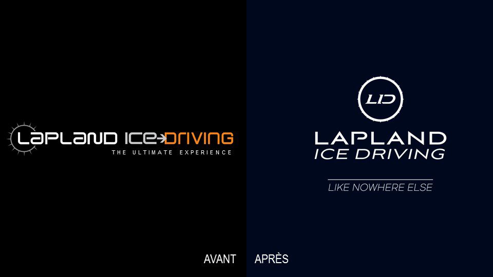 laponie ice driving - identité visuelle - creads