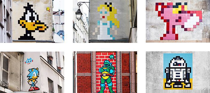 invader street art