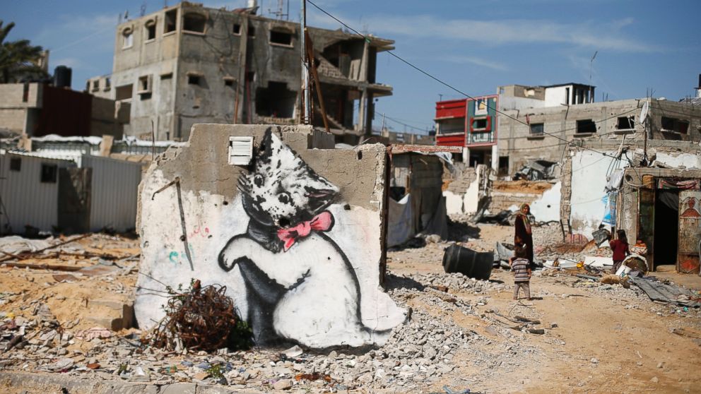 Banksy lâche une bombe pacifiste à Gaza