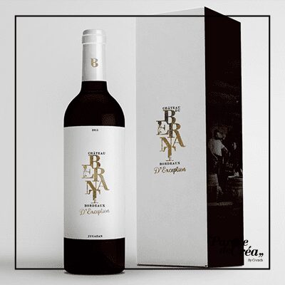 Etiquette vin Bordeaux Premium by Kura