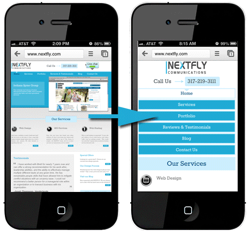 mobile web design