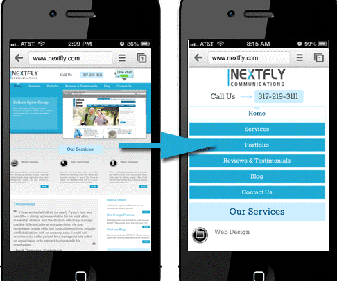 mobile web design