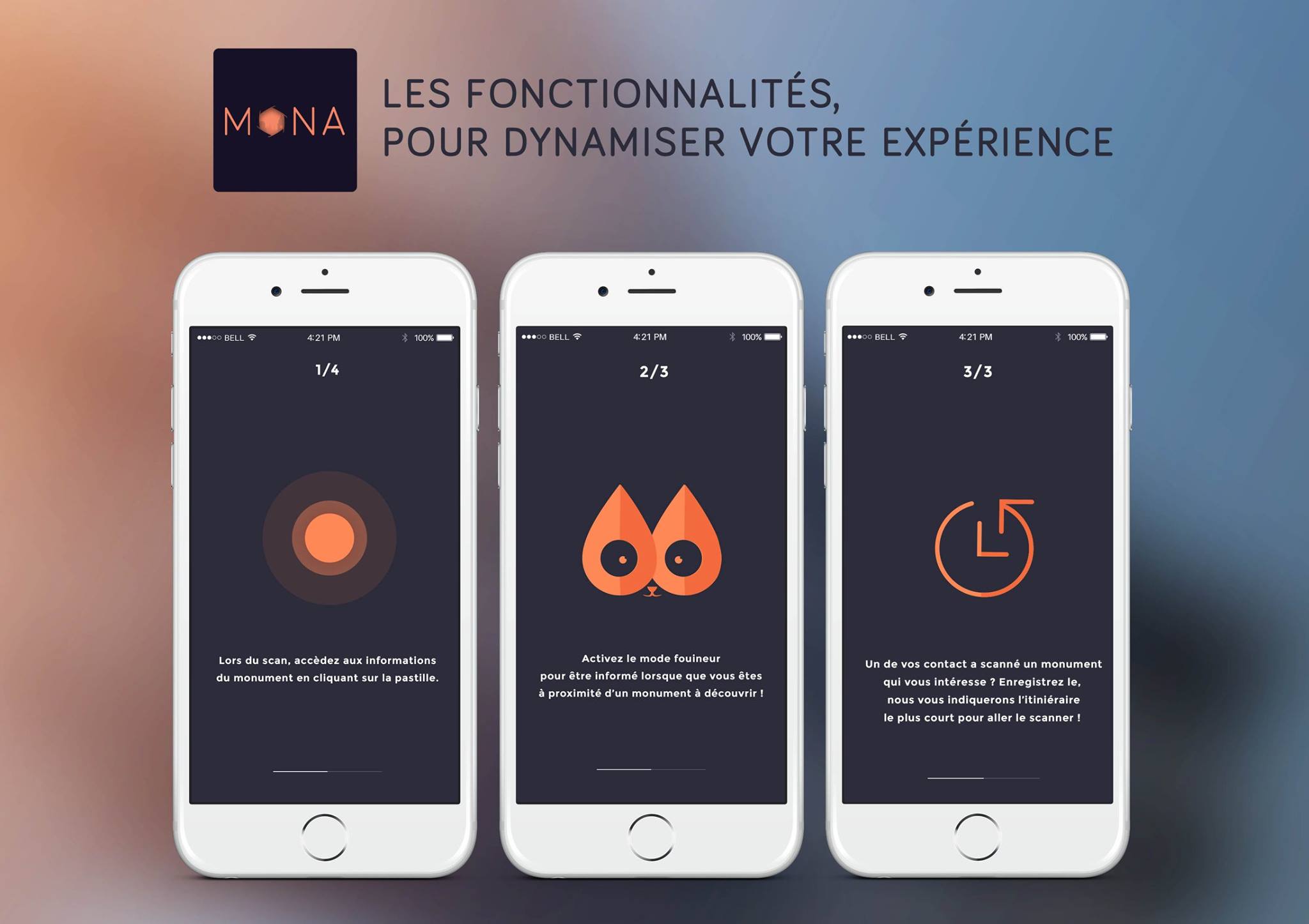 Mona - application mobile - concours - creads