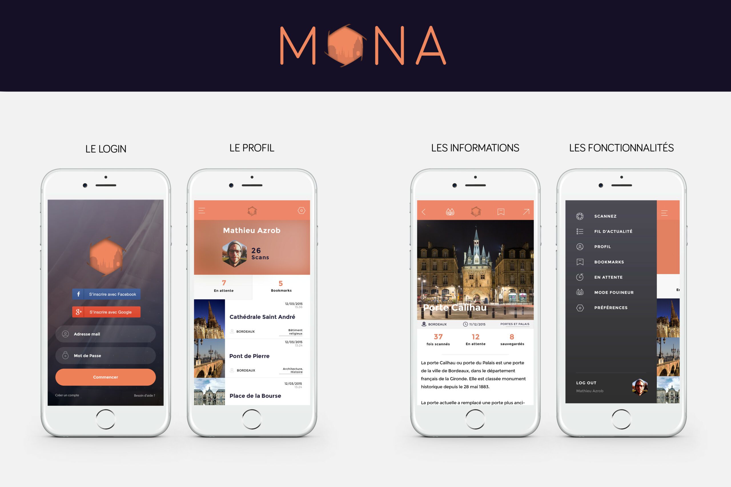 Mona - application mobile - concours - creads