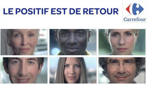 Nouveau slogan Carrefour : Le positif est de retour