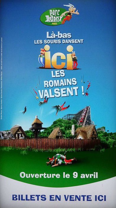 Nouvelle campagne pub pour le Parc Astérix