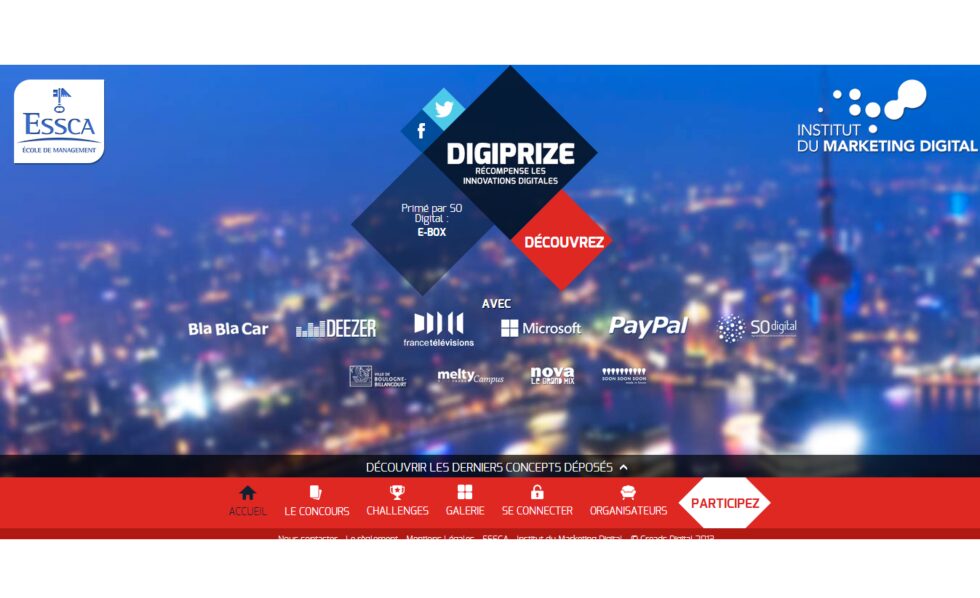 Webdesign - Concours Digiprize - Par Creads