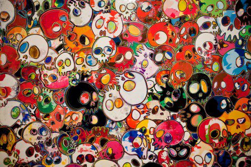 takashi-murakami-flowers-amp-skulls-exhibition