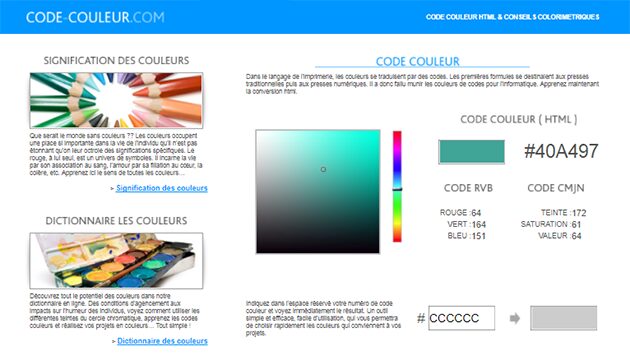 couleurs webdesign
