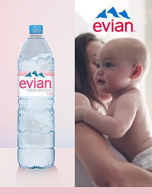 Pub Evian Pinterest